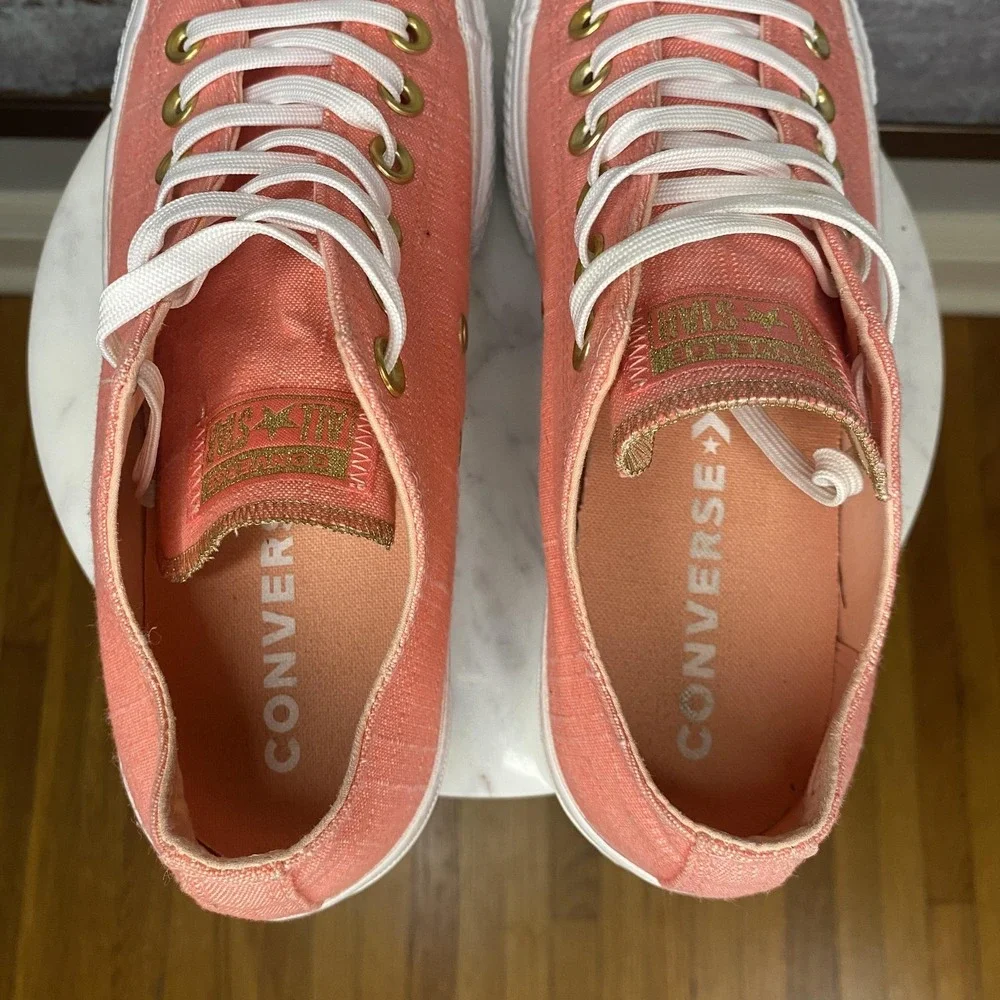 Converse Chuck Taylor All Star Lift Shoes Womens Size 8 Pink Platform Sneakers